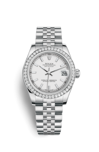 Rolex - 178384-0030  Datejust 31 Stainless Steel Diamond / Jubilee / White