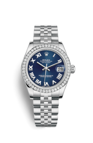 Rolex - 178384-0038  Datejust 31 Stainless Steel Diamond / Jubilee / Blue - Roman