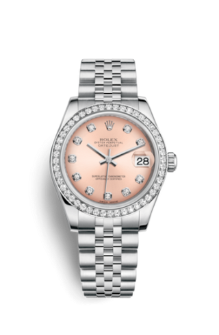 Rolex - 178384-0045  Datejust 31 Stainless Steel Diamond / Jubilee / Pink - Diamond