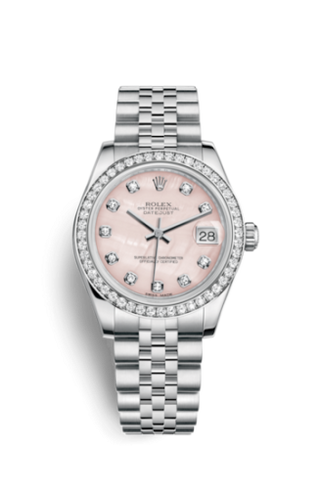 Rolex - 178384-0047  Datejust 31 Stainless Steel Diamond / Jubilee / Pink MOP