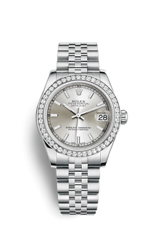 Rolex - 178384-0051  Datejust 31 Stainless Steel Diamond / Jubilee / Silver