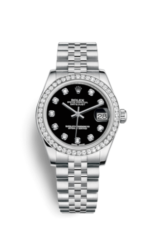 Rolex - 178384-0052  Datejust 31 Stainless Steel Diamond / Jubilee / Black - Diamond