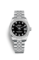 Rolex Datejust 31 Stainless Steel Domed Diamond / Oyster / Bronze - Roman (178384-0052)