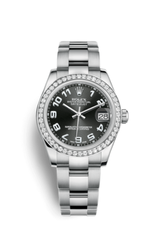 Rolex - 178384-0053  Datejust 31 Stainless Steel Diamond / Oyster / Black - Arabic