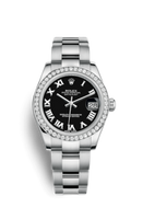 Rolex Datejust 31 Stainless Steel Domed Diamond / Oyster / Silver - Diamond (178384-0055)