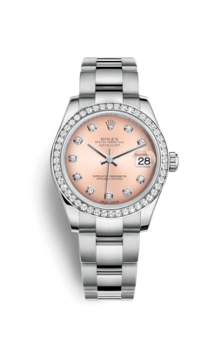 Rolex - 178384-0064  Datejust 31 Stainless Steel Diamond / Oyster / Pink - Diamond