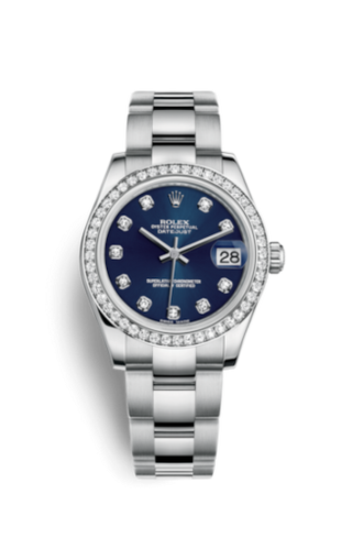 Rolex - 178384-0067  Datejust 31 Stainless Steel Diamond / Oyster / Blue - Diamond