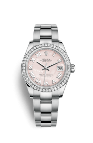 Rolex - 178384-0068  Datejust 31 Stainless Steel Diamond / Oyster / Pink MOP - Roman