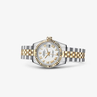 Rolex - 179173-0182  Lady-Datejust 26 Rolesor Fluted White Jubilee