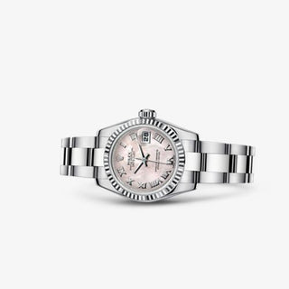 Rolex - 179174-0067  Lady-Datejust 26 Fluted Pink Mother-Of-Pearl Oyster