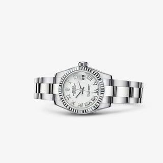 Rolex - 179174-0094  Lady-Datejust 26 Fluted White Oyster