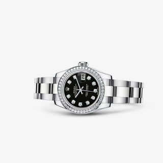 Rolex - 179384-0002  Lady-Datejust 26 Diamond Black Diamond Oyster