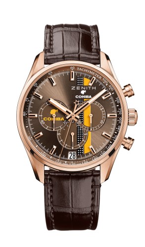 Zenith - 18.2041.400/76.C795  El Primero Chronomaster Range Rover 42 Rose Gold / Brown / Alligator