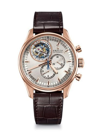 Zenith - 18.2050.4035/01.C713  El Primero Tourbillon Rose Gold / Silver