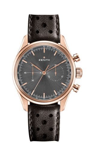 Zenith - 18.2150.4069/91.C812  El Primero 146 Rose Gold / Grey / Calf