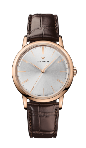 Zenith - 18.2290.679/01.C498  Elite Classic Rose Gold / Silver / Alligator