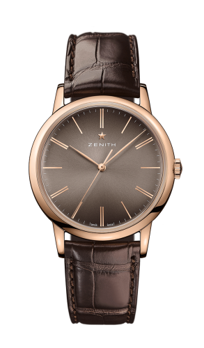 Zenith - 18.2290.679/18.C498  Elite Classic Rose Gold / Brown / Alligator