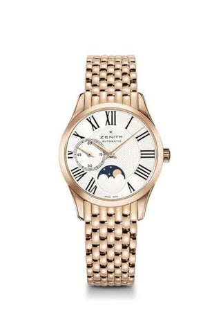 Zenith - 18.2310.692/02.M2310  Elite Ultra Thin Lady Moonphase Rose Gold / Roman / Bracelet