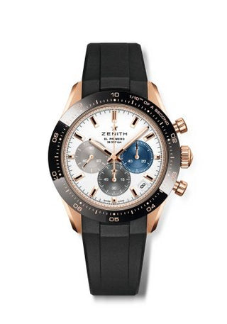 Zenith - 18.3100.3600/69.R951  Chronomaster Sport Rose Gold / White / Rubber