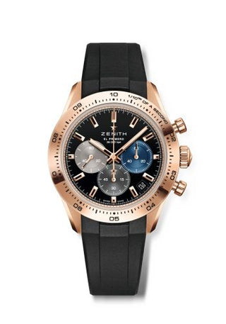 Zenith - 18.3101.3600/21.R951  Chronomaster Sport Rose Gold / Black / Rubber