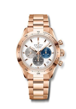 Zenith - 18.3101.3600/69.M3100  Chronomaster Sport Rose Gold / Silver / Bracelet