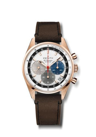 Zenith - 18.3200.3600/69.C901  Chronomaster Original Rose Gold / Silver / Strap