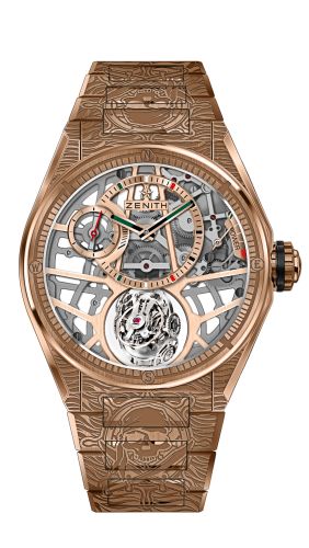 Zenith - 18.9001.8812/76.M9001  Defy Zero G Rose Gold / Skull Edition