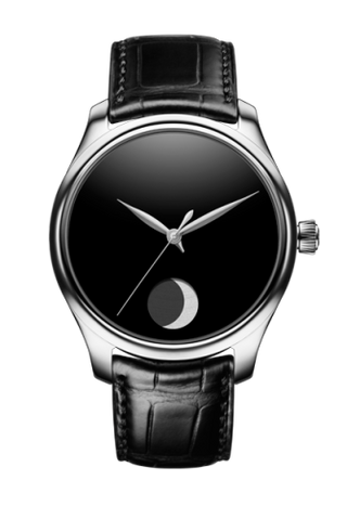 H. Moser & Cie - 1801-1200  Endeavour Perpetual Moon Stainless Steel / Vantablack Concept