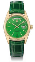 Rolex Day-Date 36 Yellow Gold Fluted / President / Coagnac (1803 Stella Green)