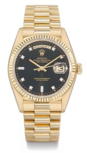 Rolex - 18038 Black Diamond  Day-Date 18038