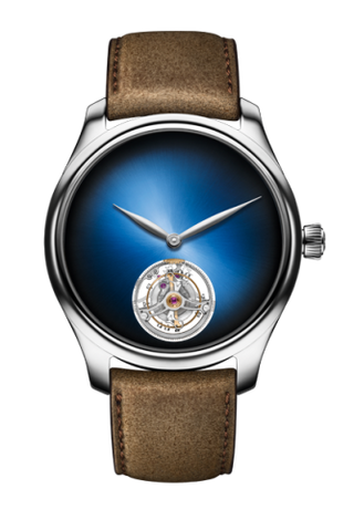 H. Moser & Cie - 1804-0200  Endeavour Tourbillon White Gold / Funky Blue Concept