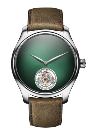 H. Moser & Cie - 1804-0214  Endeavour Tourbillon White Gold / Cosmic Green Concept