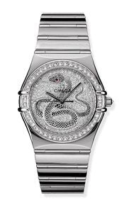 Omega - 1900.40.51  Constellation Automatic 35.5 '95 White Gold / Year of the Snake