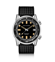 Dan Henry Dan Henry 1970 Automatic Diver 40 Black-Orange / Stainless Steel (1970-44-Grey)