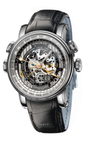 Arnold & Son - 1H6AS.O01A.C79F  Hornet World Timer Skeleton