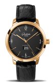 Glashütte Original - 2-39-47-02-01-04  Sixties Panorama Date Rose Gold / Black / Alligator / Pin