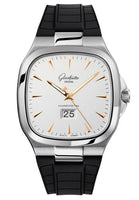 Glashütte Original Seventies Panorama Date Silver / Alligator / Folding (2-39-47-11-12-06)