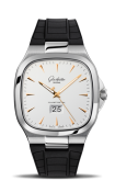 Glashütte Original - 2-39-47-11-12-06  Seventies Panorama Date Silver / Rubber / Folding