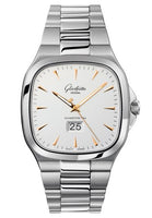 Glashütte Original Seventies Panorama Date Silver / Rubber / Folding (2-39-47-11-12-14)