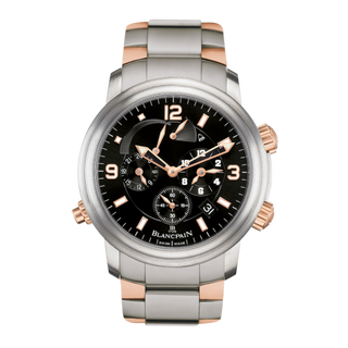 Blancpain - 2041-12A30-98A.B  Léman Réveil GMT Titanium / Red Gold / Black / Bracelet