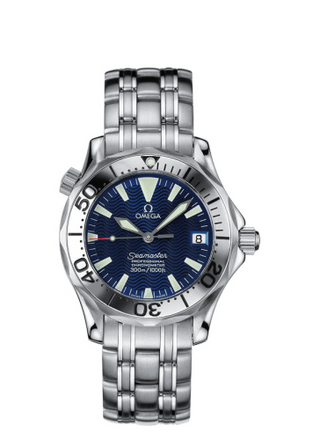 Omega - 2053.80.00  Seamaster Diver 300M Automatic 36.25 Stainless Steel / Electric Blue / Bracelet