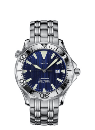 Omega - 2065.80.00  Seamaster Diver 300M Quartz 41 Stainless Steel / Electric Blue / Bracelet