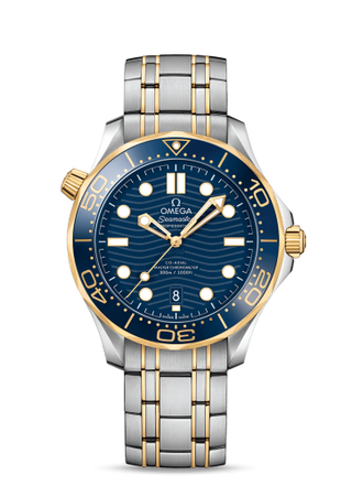 Omega - 210.20.42.20.03.001  Seamaster Diver 300M Master Co-Axial 42 Stainless Steel / Yellow Gold / Blue / Bracelet