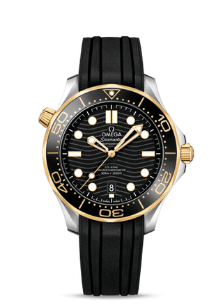 Omega - 210.22.42.20.01.001  Seamaster Diver 300M Master Co-Axial 42 Stainless Steel / Yellow Gold / Black / Rubber