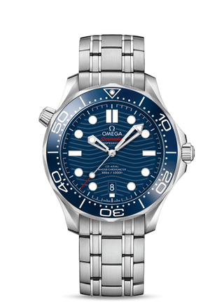 Omega - 210.30.42.20.03.001  Seamaster Diver 300M Master Co-Axial 42 Stainless Steel / Blue / Bracelet