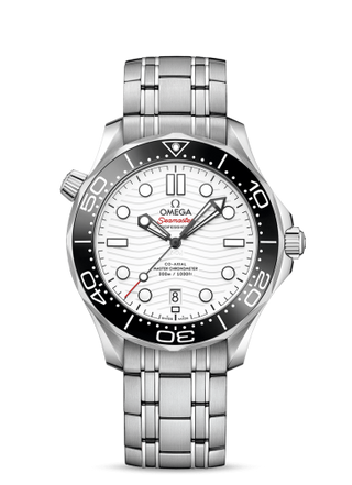 Omega - 210.30.42.20.04.001  Seamaster Diver 300M Master Co-Axial 42 Stainless Steel / White / Bracelet