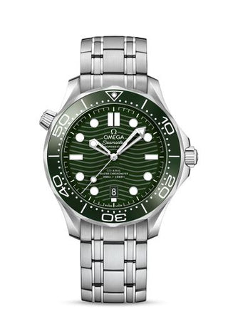 Omega - 210.30.42.20.10.001  Seamaster Diver 300M Master Co-Axial 42 Stainless Steel / Green / Bracelet