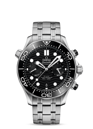 Omega - 210.30.44.51.01.001  Seamaster Diver 300M Master Co-Axial 44 Chronograph Stainless Steel /  Black / Bracelet