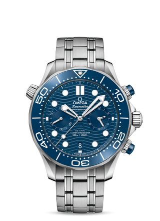 Omega - 210.30.44.51.03.001  Seamaster Diver 300M Master Co-Axial 44 Chronograph Stainless Steel /  Blue / Bracelet