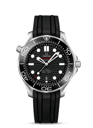 Omega - 210.32.42.20.01.001  Seamaster Diver 300M Master Co-Axial 42 Stainless Steel / Black / Rubber